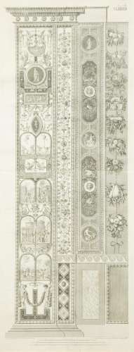 A Set of Six Giovanni Ottaviani Architectural Engravings, Af...
