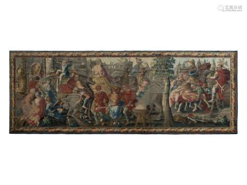 An Impressive Aubusson Tapestry Depicting The Triumph of Ale...