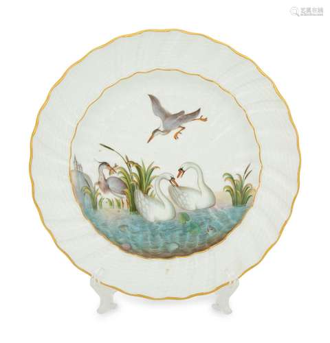 A Meissen Porcelain "Swan Service" Plate Diameter ...