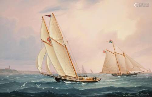 William R. Davis (American, b. 1952) Yachts of Gay Head