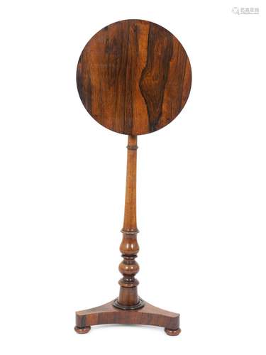 A Regency Rosewood Tilt Top Reading Stand  Height 42 1/2 x t...