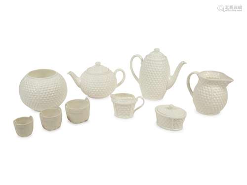 A Group of Six Tiffany and Company  Tiffany Weave Porcelain ...