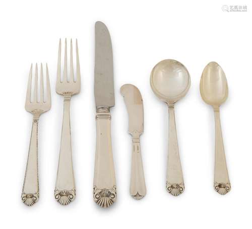 An American Silver Flatware Service