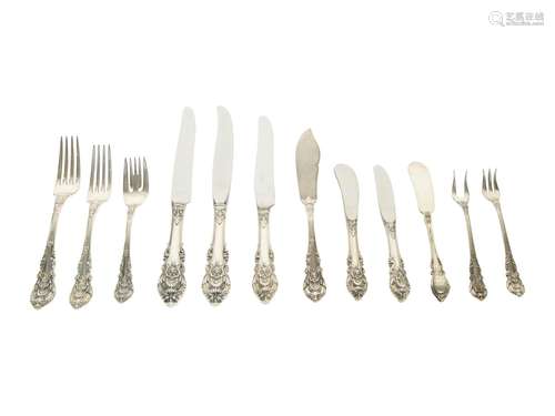 An American Silver Flatware Service