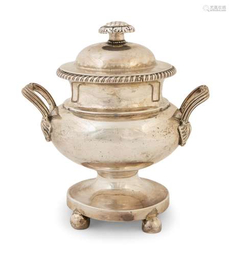 An Indian Colonial Silver Covered Sugar Pot with Lid Height ...