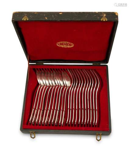 A Christofle Silver Plate Flatware Service