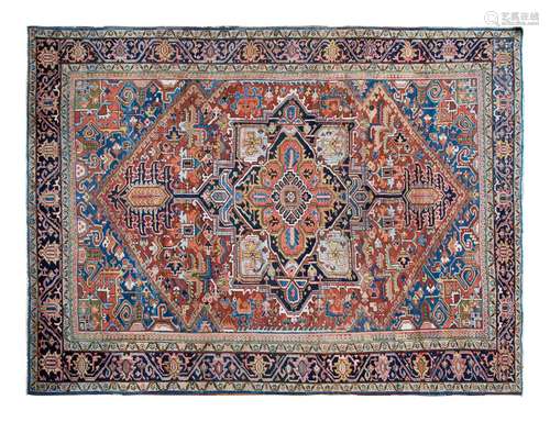 A Serapi Wool Rug 8 feet 11 inches x 12 feet.