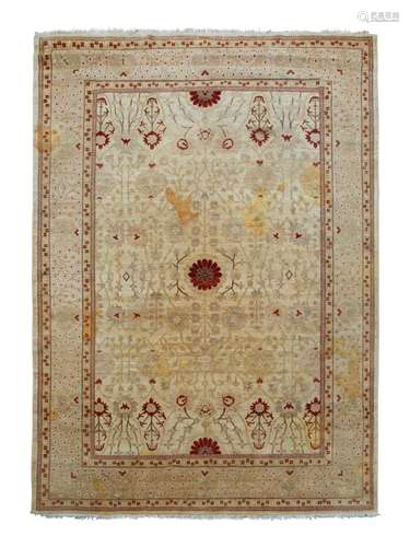 An Anatolian Wool Rug  13 feet 7 inches x 9 feet 8 inches.