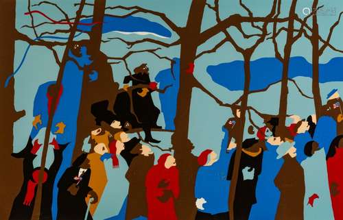 Jacob Lawrence (American, 1917 - 2000) The Swearing In, 1977