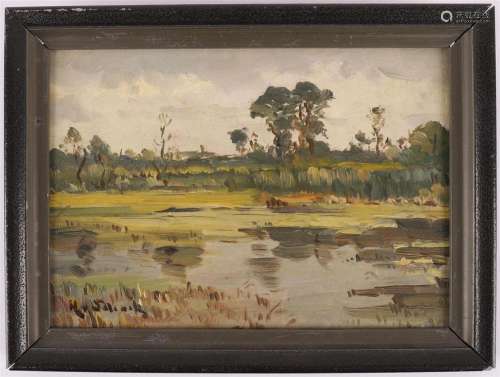 Schaik, by Hugo Willem Carel (1872-1946) 'Landscape...