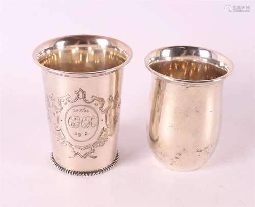 A 2nd grade 835/1000 silver birth cup, dated 1915.