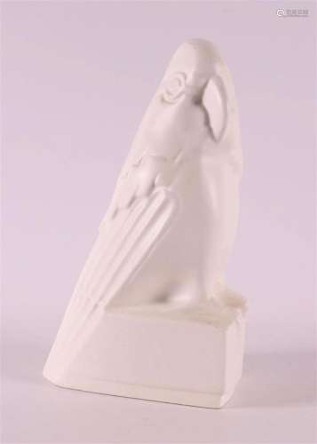 A white earthenware cockatoo, possibly designed by Jan Schon...