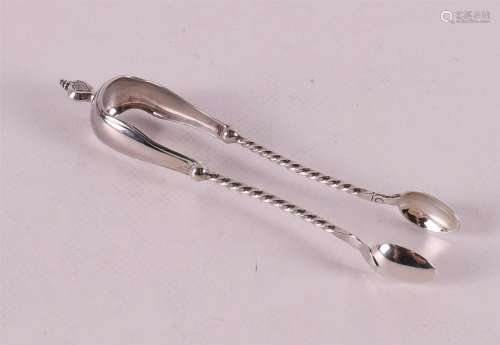 A grade 2 silver candy pliers, partly twisted, T.J.C.H. Renn...
