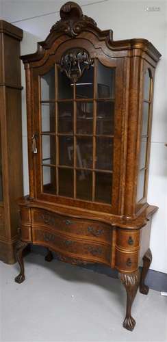 A one-door display cabinet, Louis XV style, after an antique...