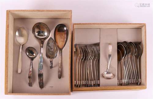 A silverplated Art Deco cutlery, Gero 90, silvium 56' N...