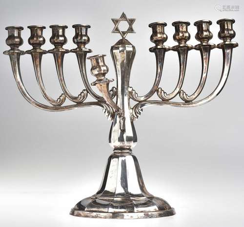 Hanukkah candlestick, Germany c. 19