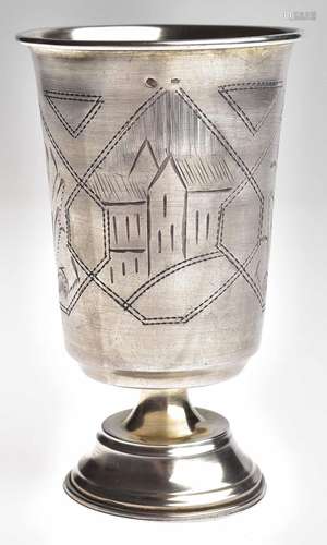 Kiddush cup, Russia about 1900, sil