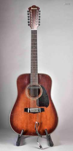 Vintage 12-string acoustic western guitar