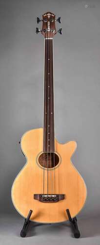 Fretless acoustic bass, crafter, model BA-400EQ