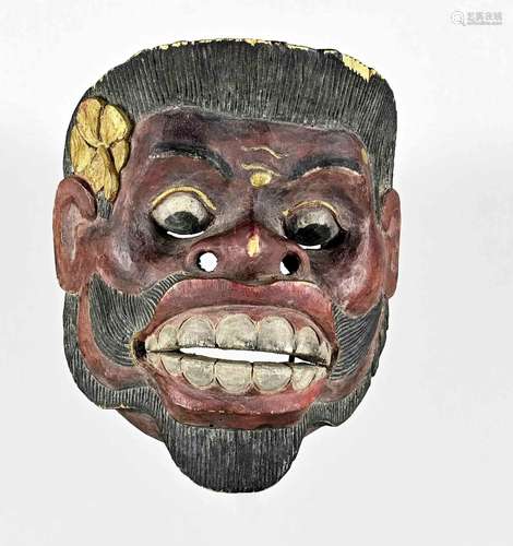 Dance mask, African mask of a beard