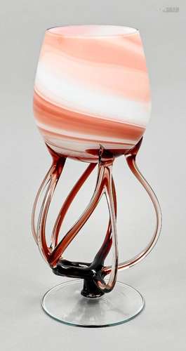 Murano glass goblet, Italy, c. 1970