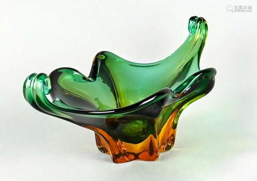 Murano bowl, Italy, 20th c., gree