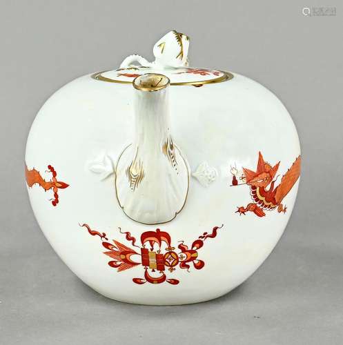 Teapot Meissen, Porcelain Dragon