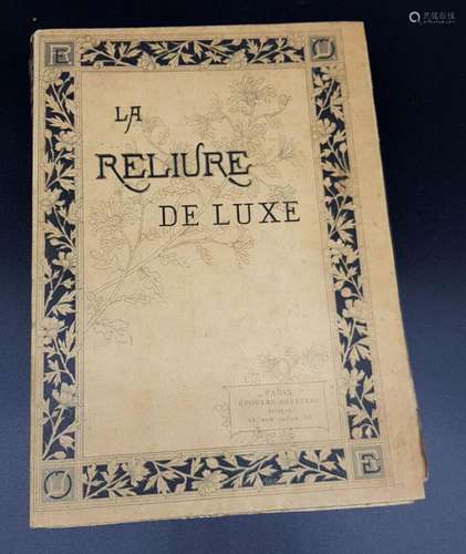 DEROME L. La Reliure de Luxe