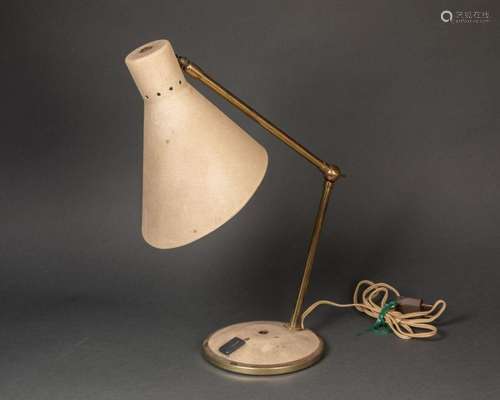 LAMPE de BUREAU, la base circulaire, le fût articulé, l'...