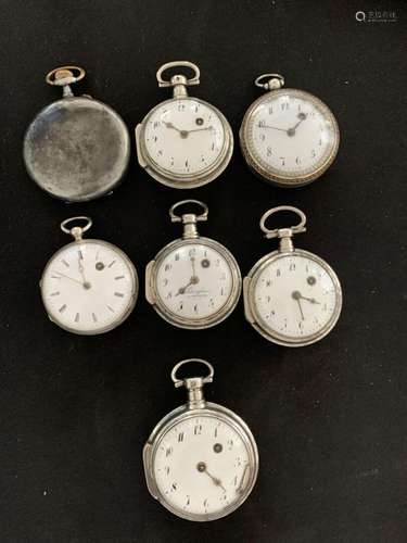 Lot de sept MONTRES de GOUSSET dont une savonnette Argent et...