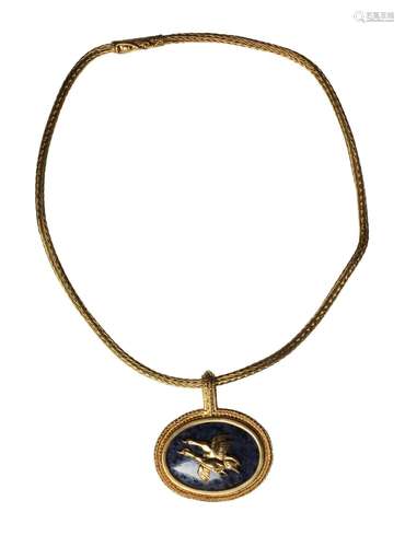 Ilias Lalaounis: An 18k gold handwoven necklace