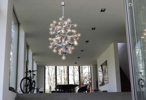 Monumental 43 flame chandelier (E27