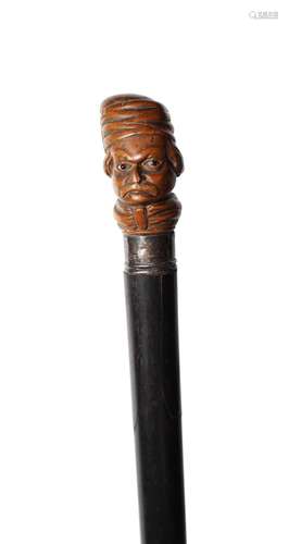 Konstantinos Kanaris: A circa 1830 walking stick with carved...