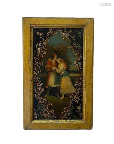 A 19th century Philhellenic painting, Greek lovers