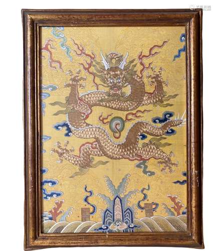 Chinese hand embroidery, circa 1900