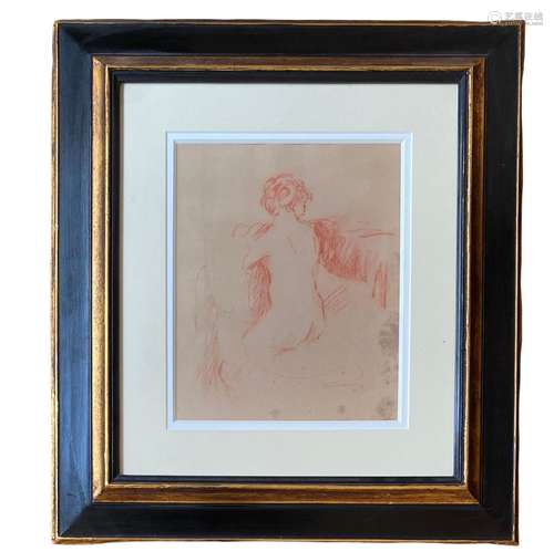 An early 20th century study of a female nude