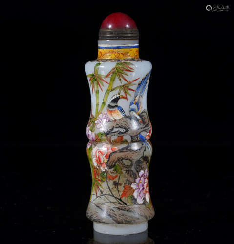 Yongzheng Bamboo Snuff Bottle