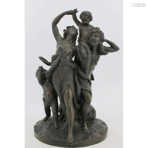 Michel Claude Clodion (Fr 1738-1814) Bronze Group