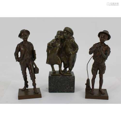 Marcel Debut (Fr 1865-1933 ) & Karl Perl Bronzes