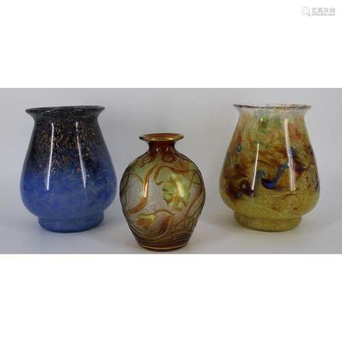 Monart Art Glass Vases & Honesdale Vase