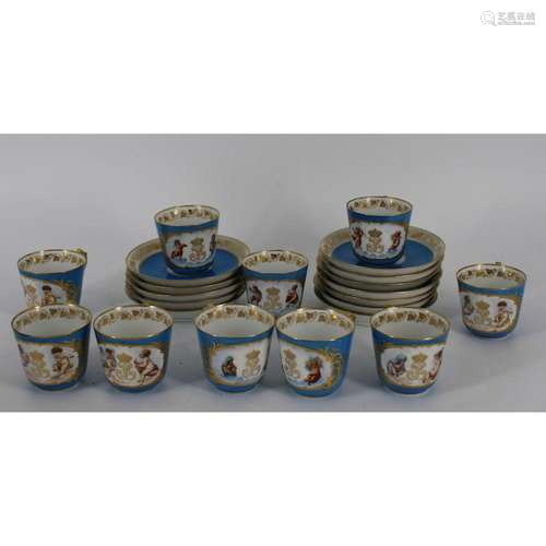 Limoges Partial Demitasse Set.