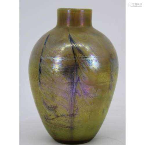 Tiffany Studios (Attrib) Favrille Glass Vase