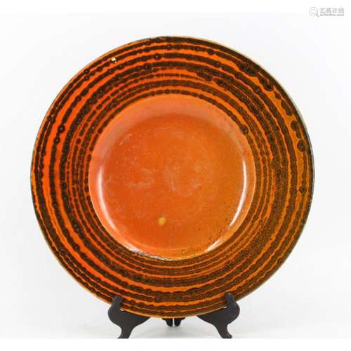 Jean Besnard (FR 1889-1958) Large Glazed Charger