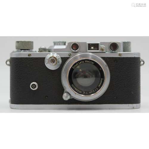 Leica IIIa Camera With Summar 50mm f/2 Lens.