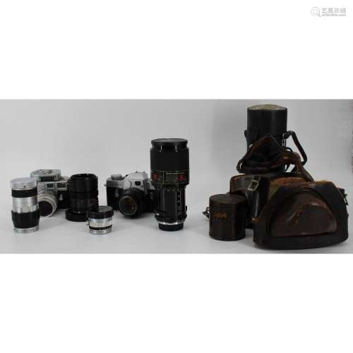 Camera Lot Leica M3 LeicaFlex Lenses & More