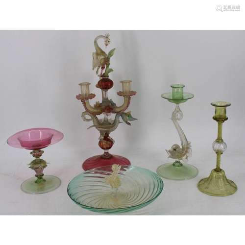 Lot Of Assorted Murano Glass Items.