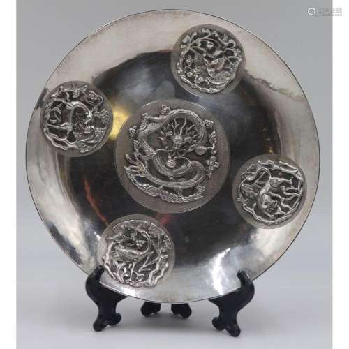 SILVER. Chinese Export Silver Bowl.