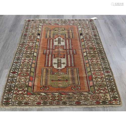 Antique and Finely Hand Woven Carpet .