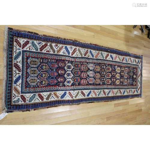 Antique And Finely Hand Woven Runner