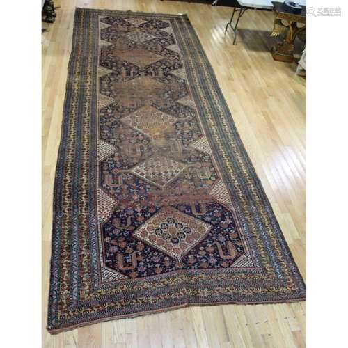 Large Antique & Finely Hand Woven Kazak Style